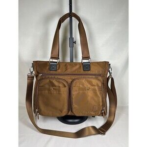 IHKWIP Cargo Catchall Tote Brown Mocha Large with ONE Crossbody Strap